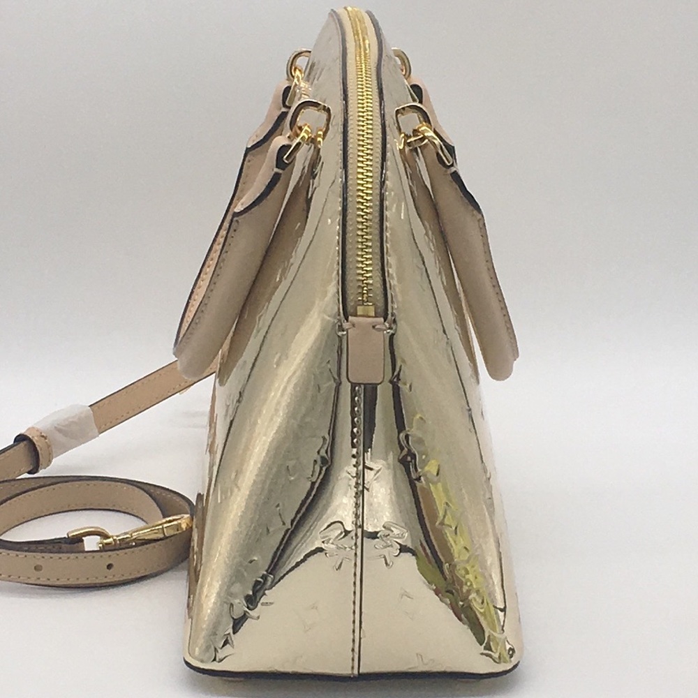 MICHAEL KORS EMMY LARGE DOME SATCHEL PALE GOLD - Picture 7 of 16